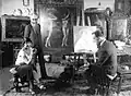 Le peintre dans le film La malcasada en 1926.