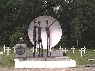 Stèle du cimetière russe(mai 1971, Valleroy).