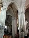 Collatéral sud, 2e&nbsp;travée, vue vers le nord-ouest.