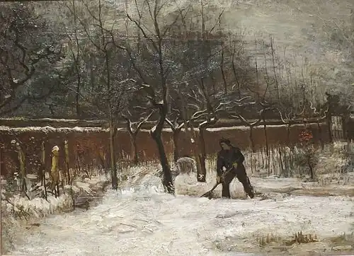Le Jardin du presbytère de Nuenen dans la neige, 1885, Pasadena, Norton Simon Museum (F194, JH603).