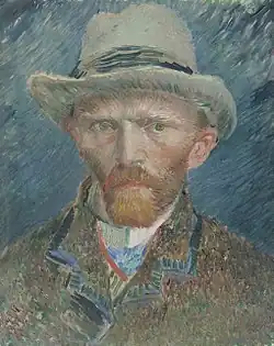 Autoportrait au chapeau de feutre gris, hiver 1886-87, Rijksmuseum, Amsterdam