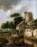 Paysage avec une tour, Dulwich Picture Gallery, Londres.