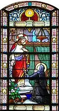 Un des vitraux de l'église