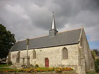 Chapelle du RohicInscription datée de 1466 et sablières