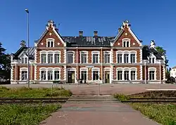 Vansbro järnvägsstation, Dalarna.
