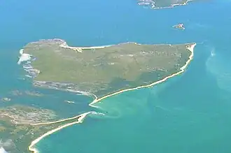 Vue aérienne de Vansittart Island.