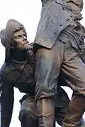 Monument à Vara de Rey, Ibiza, détail.