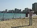 Varosha vu de l'extérieur de la zone démilitarisée.