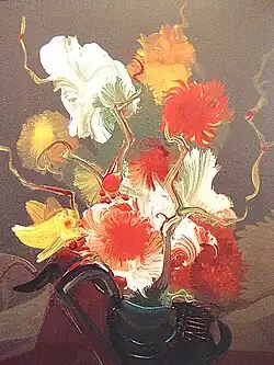 Vase de fleurs, 1971 (100x81&nbsp;cm, Acrylique sur toile)