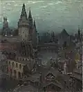 « À l'aube sur le pont de la Résurrection. Fin du XVIIe», 1900.