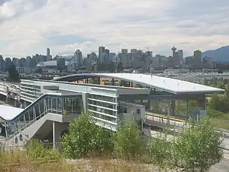 Rames au terminus VCC-Clark Station