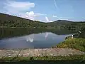 Le lac de barrage en 2019
