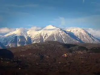 Vue du mont Velino.
