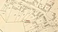 Sur le plan cadastral de 1834, on voit que le temple de Vendelles était relégué à l'écart des habitations.