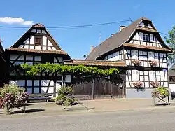 Ferme alsacienne de boucher (XIXe siècle), 14 rue du Général-Leclerc.