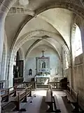Collatéral sud, 1re&nbsp;travée, vue vers l'est.