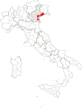 L'actuelle Province de Venise.