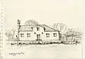 Dessin d'une habitation de Mazzorbetto