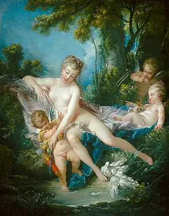 Vénus au bain, François Boucher, 1751, National Gallery of Arts, Whasinghton, USA.