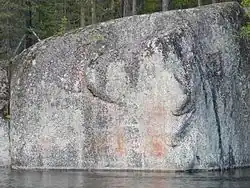 Peintures murales à Valkeala(âge de la pierre).
