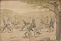 Carle Vernet, La bicyclette en 1819.
