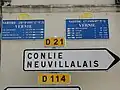 Plaques de cocher et de route.