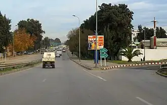 La RN No&nbsp;5 en direction d'El Hamiz et Rouiba, sortie est de Bab Ezzouar.