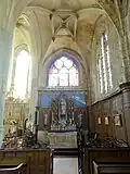 Bas-côté sud, chapelle de la Vierge.