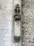 Nef / bas-côté sud, niche Renaissance.
