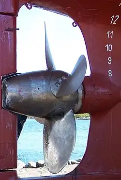 Safran monté sur une crapaudine
