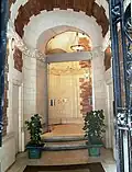 Vestibule vu de la porte d'entrée
