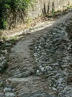 La Via Julia Augusta près d'Albenga.