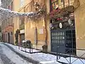 La Via Margutta après les chutes de neige du 4 février 2012
