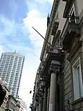 Détail de côté de la façade