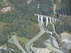 Vue aérienne.