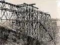 Viaduc du Viaur en construction.