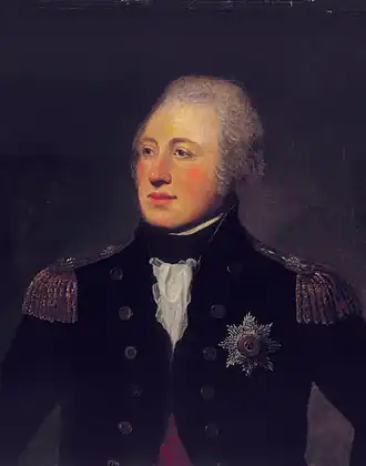 Le vice-amiral Andrew Mitchell en tenue d'officier.