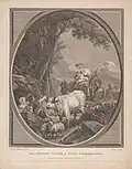 Scène pastorale avec vache