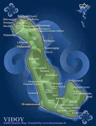 Carte de Viðoy.