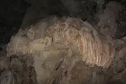 Stalactites dans la grotte de Phoenix.