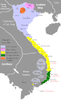 Viêt Nam et Cambodge vers 1650