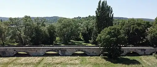 Vue aérienne de la face est (2020)