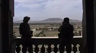 Vue sur Kaboul depuis le palais (vers 2002).
