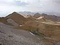Vue vers le sud depuis le sommet de Kolonchin.