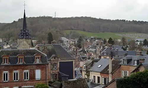 Vue sur Brionne.