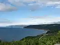 Pleasant Bay vue de la piste Cabot