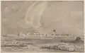 View of Wreck Reef Bank Taken at Low Water: Terra Australis, 1803