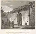 Vue de la porte intérieure de Bangalore avec la salle des gardes.