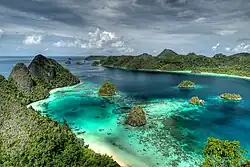 Îles Wayag à Raja Ampat.