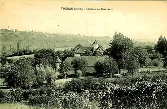 Le château de Beauvenir au début du XXe&nbsp;siècle.